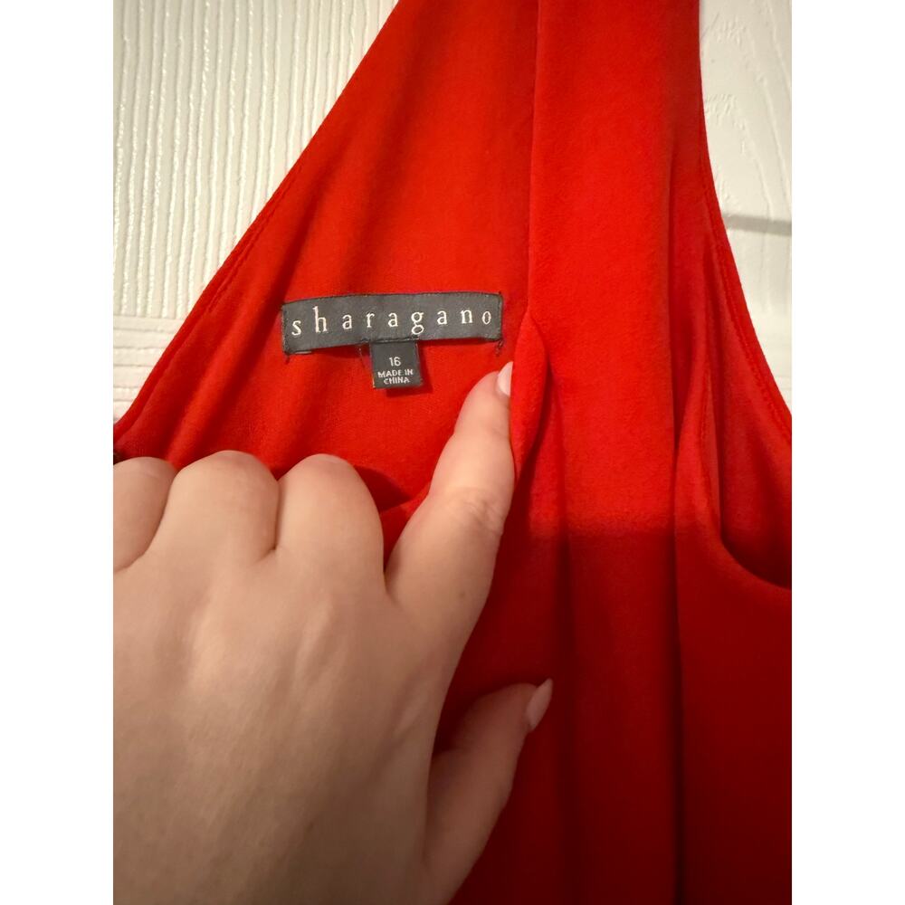 Sharagano Red Dress size 16 - Picture 4 of 5